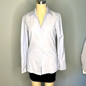 J Crew - Size XS - Crisp blue pinstripe button down collared shirt